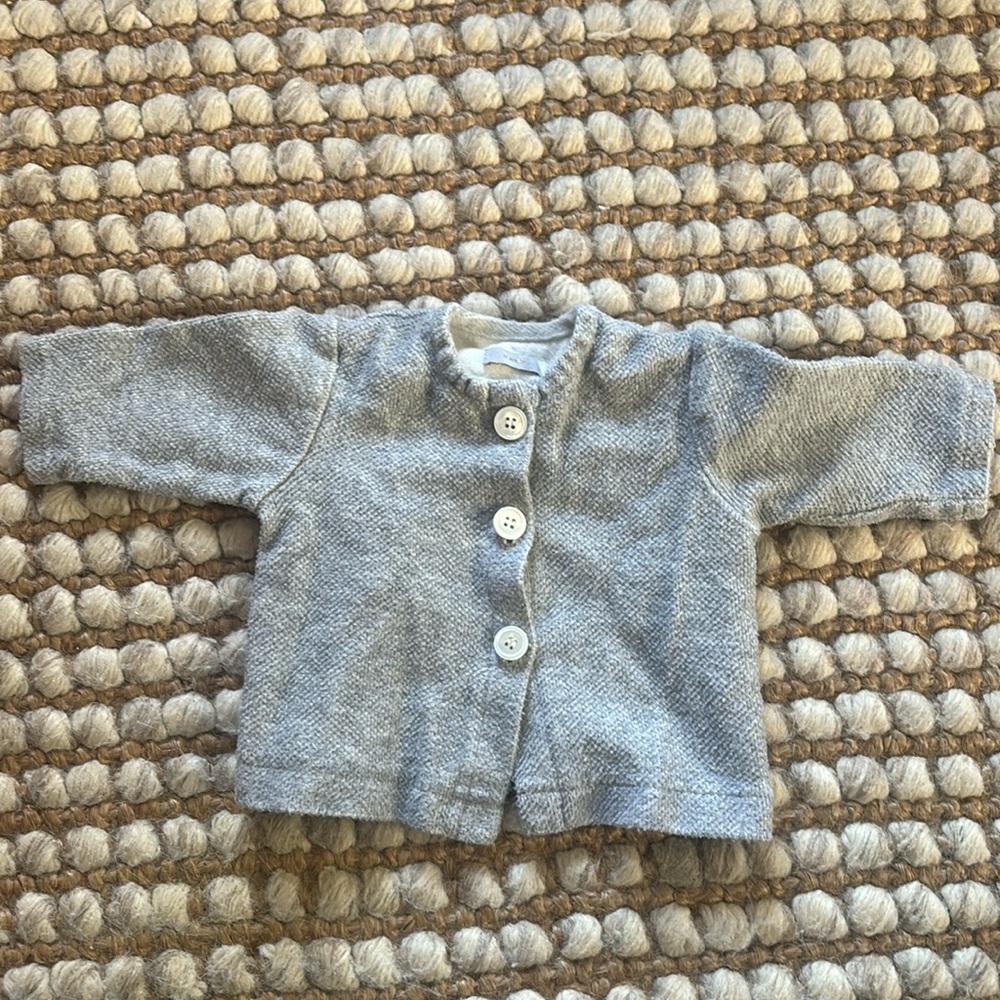 Makie Gray Cardigan  newborn